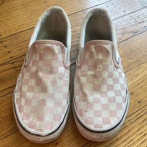 Pink Checkered Slip-on Vans